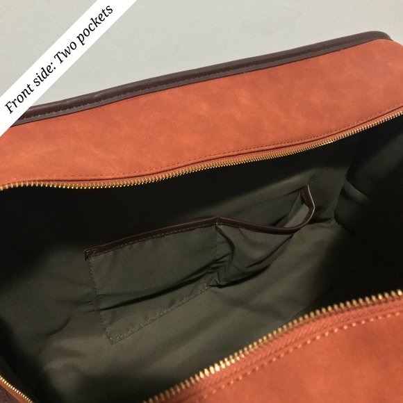 Adrienne Vittadini Duffle Bag (British Tan: AV-1802: Fuax Suede) *Never Used - Picture 8 of 16